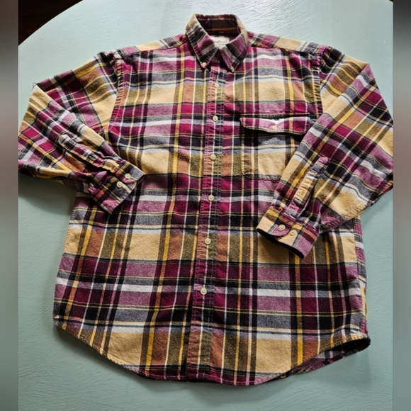 Awesome oversized Eddie Bauer flannel sz S - Picture 4 of 4